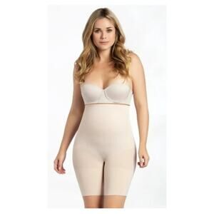 CURVEEZ COMFORT EVOLUTION HI WAIST THIGH SLIMMER SHAPER CONTROL SEAMLESS NU 3X